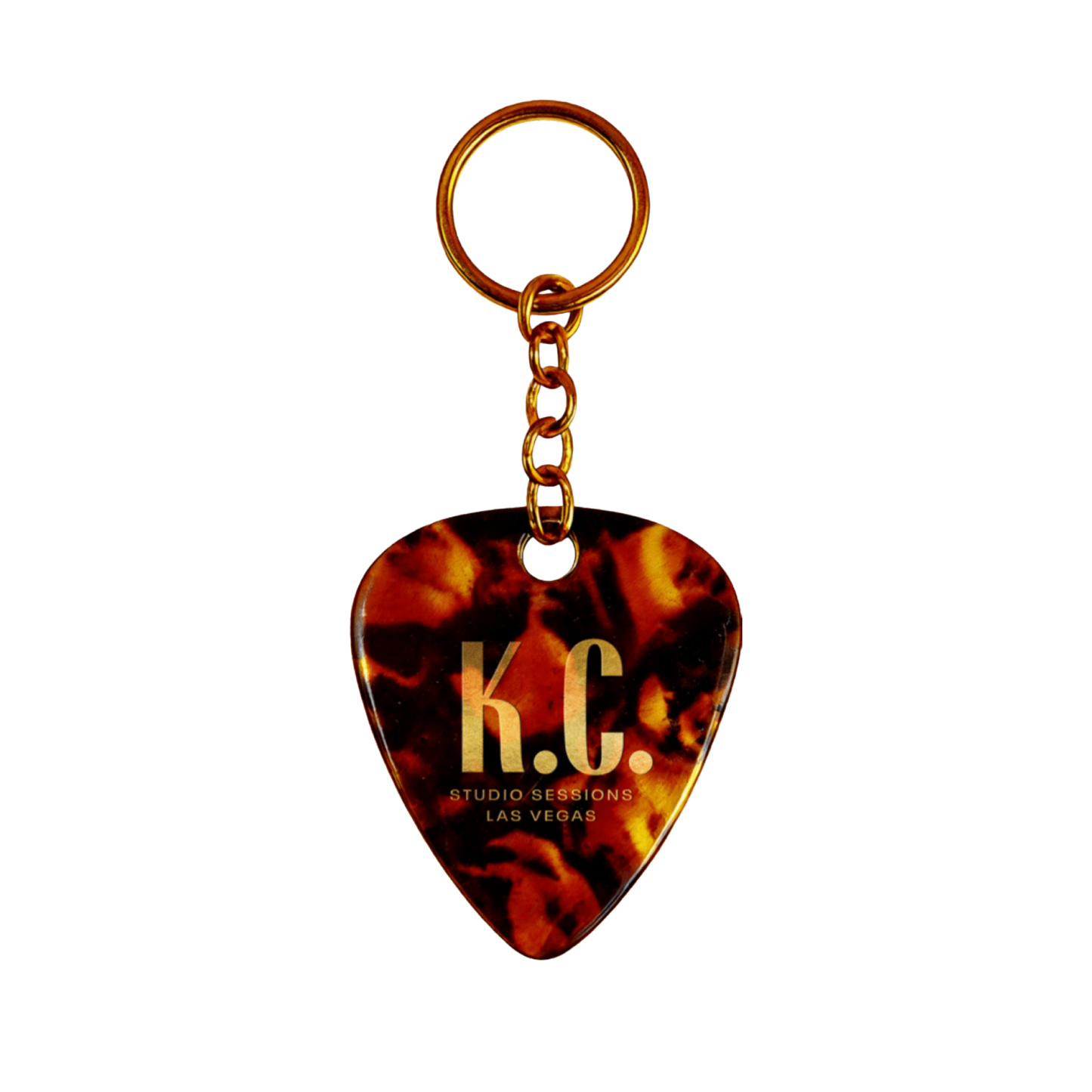 KC GUITAR PICK KEYCHAIN