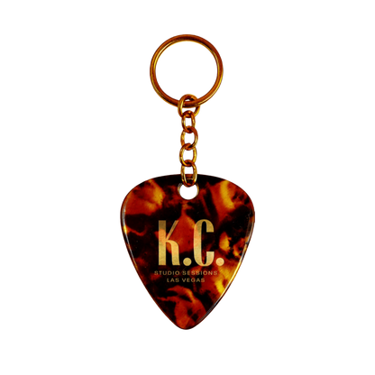 KC GUITAR PICK KEYCHAIN